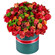 композиция из роз и хризантем в шляпной коробке. Челябинск